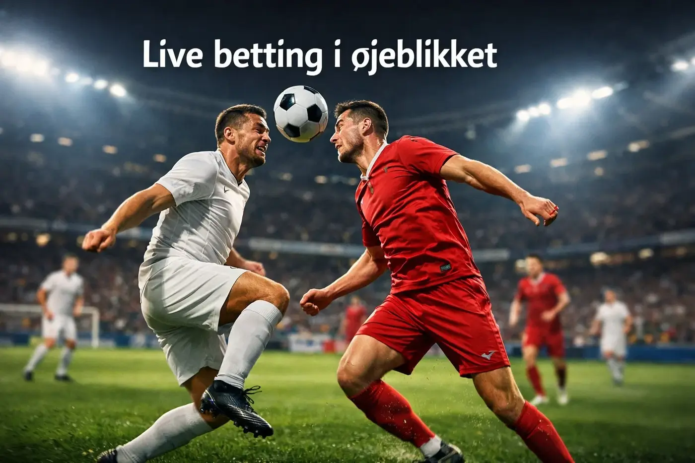 Intens fodboldkamp med live betting muligheder og realtids action