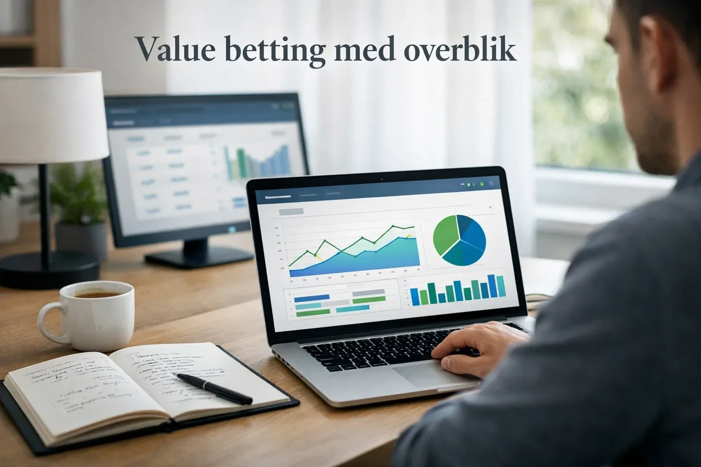 Professionel odds-analyse og value betting koncept med data og statistik